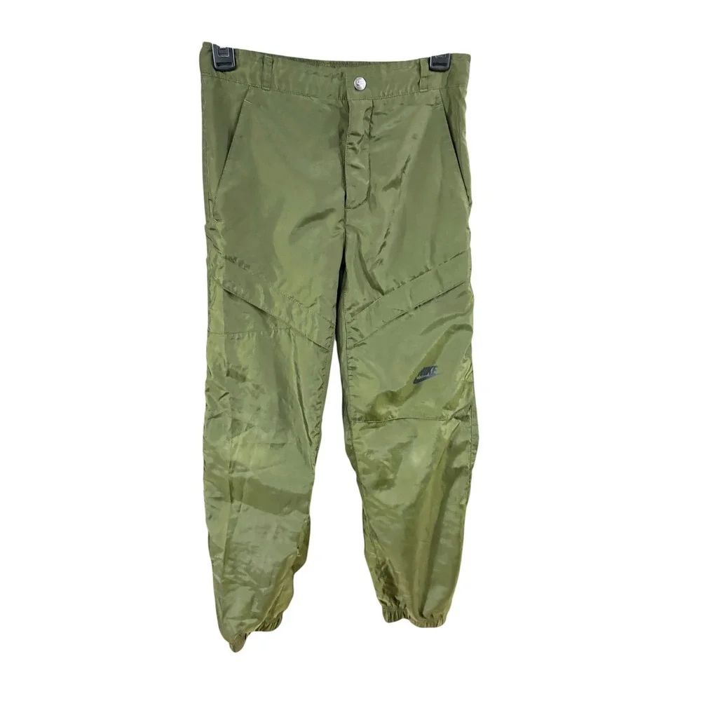 Nike Boys Large Olive Green Woven Track Pants Joggers Futura Logo L G G